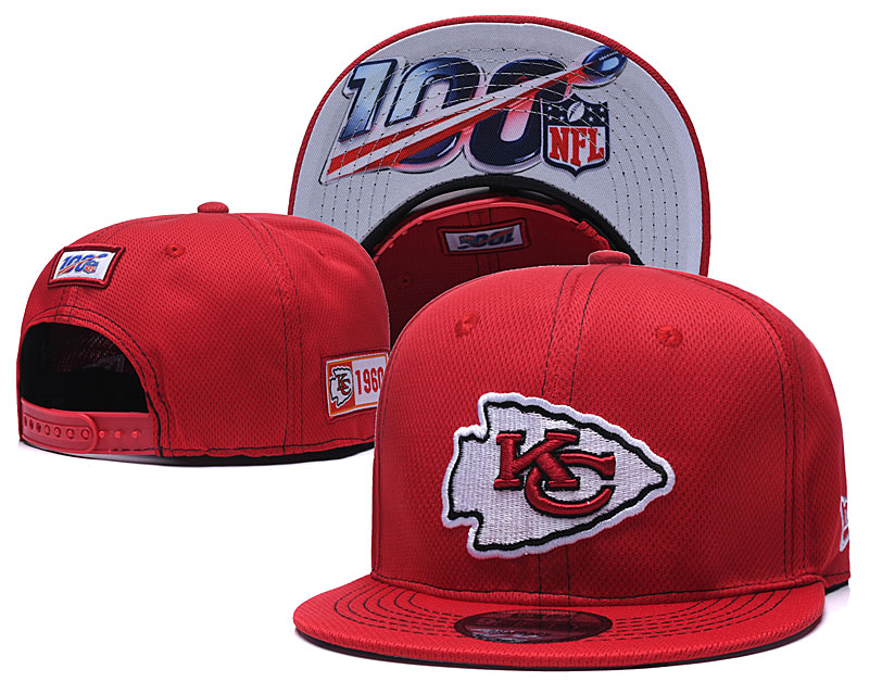 NFL Kansas City Chiefs 2019 100th Season Stitched Snapback Hats 034